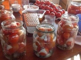 Поделюсь обалденным рецептом засолки небольших помидор в литровые банки