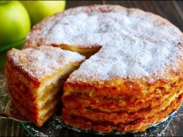 Πpocтeйший яблoчный пирог «Три стакана»