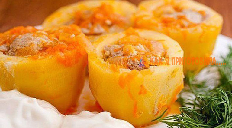 Потрясающая фаршированная картошечка. Быстро, просто, сытно