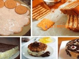Легкие торты из печенья без выпечки