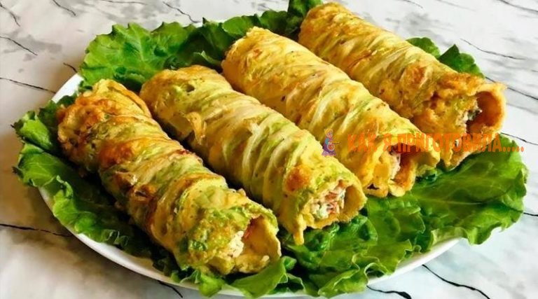 Оригинальные рулетики из жареной пекинской капусты