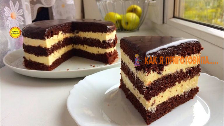 Торт без весов или стаканчиковый торт, с очень вкусным кремом