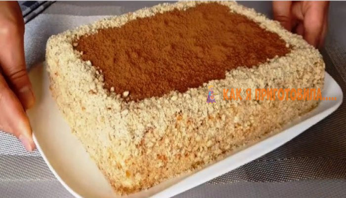Неимоверно вкусный банановый торт с ореховым кремом. Просто райское наслаждение